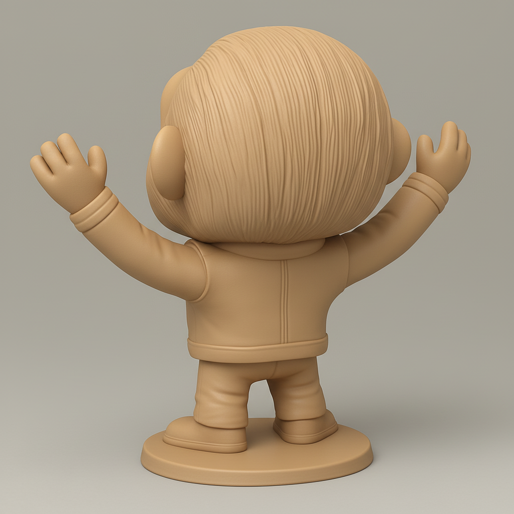 face anatomy 3d model-create 3d face model from photo_Joyful Chimp Desk Companion: Smile-Inducing 3D Print