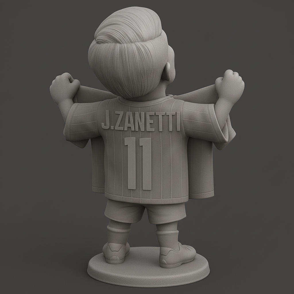 face anatomy 3d model-create 3d face model from photo_Zanetti #11 Chibi Hero - Celebrate Your Football Idol
