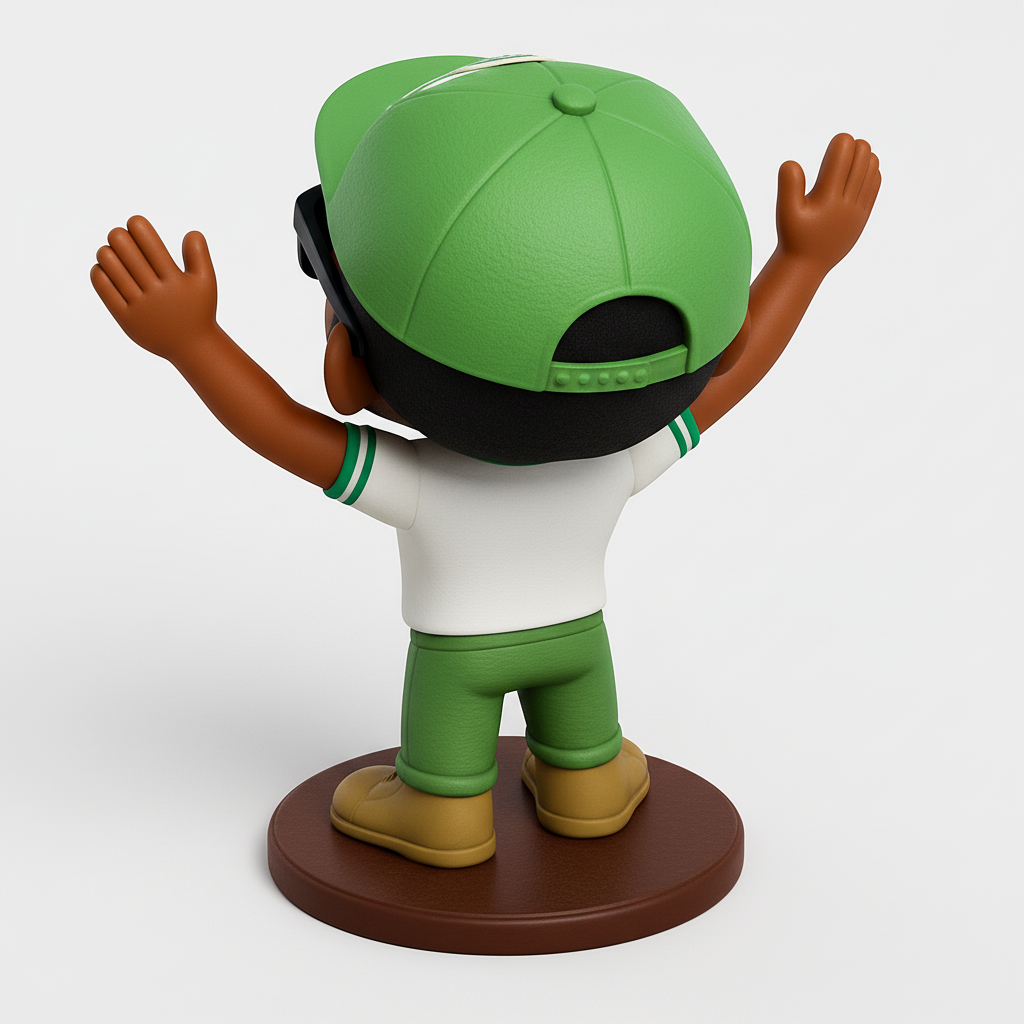 face anatomy 3d model-create 3d face model from photo_Joyful NYSC Corper Figurine - Celebrate Service!