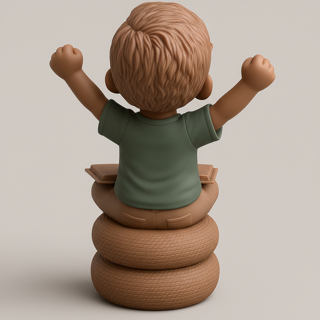 silhouette 3d printer maker-3d portrait printing_Joyful Reader: Celebrate Learning!