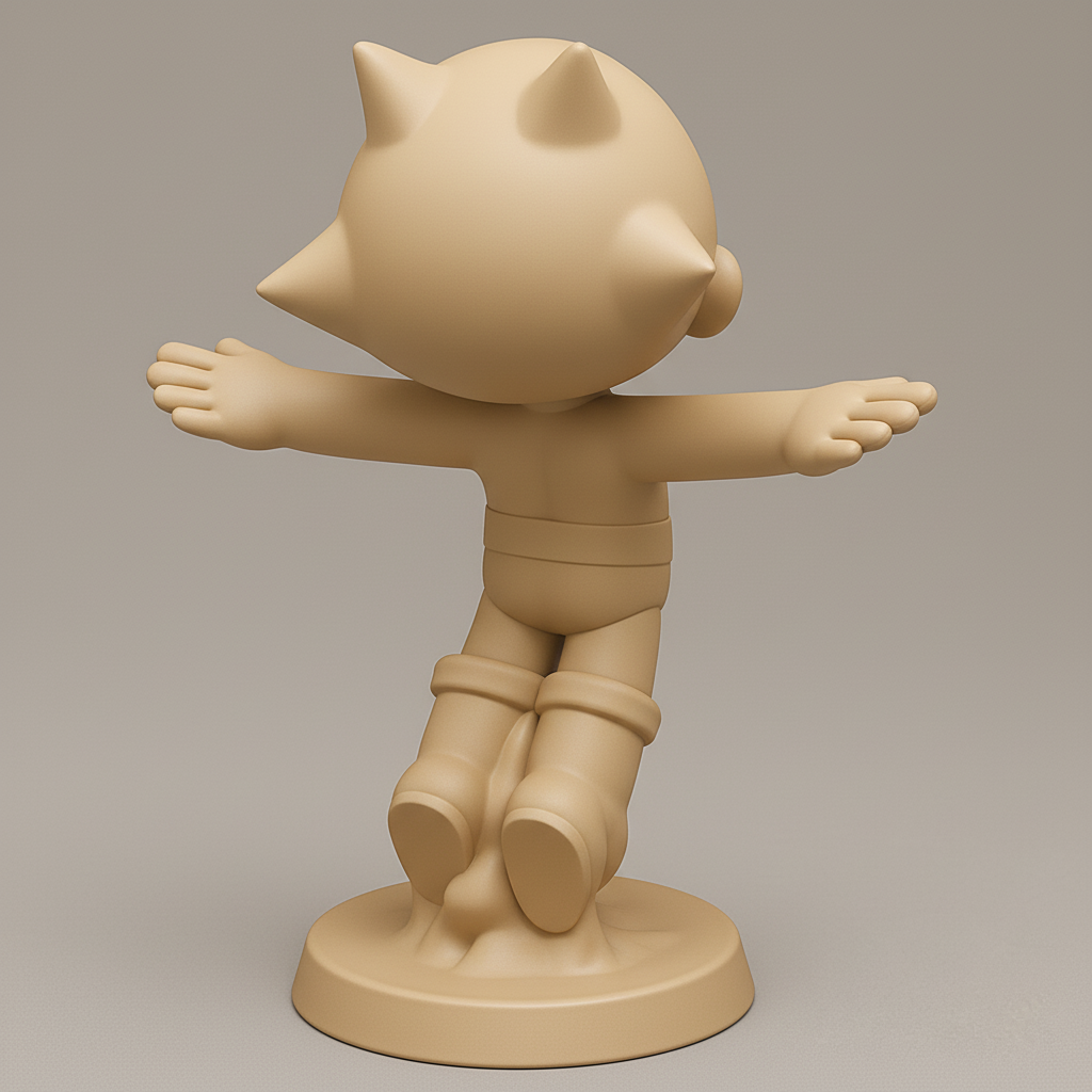 face anatomy 3d model-create 3d face model from photo_Joyful Character Figurine for 3D Printing