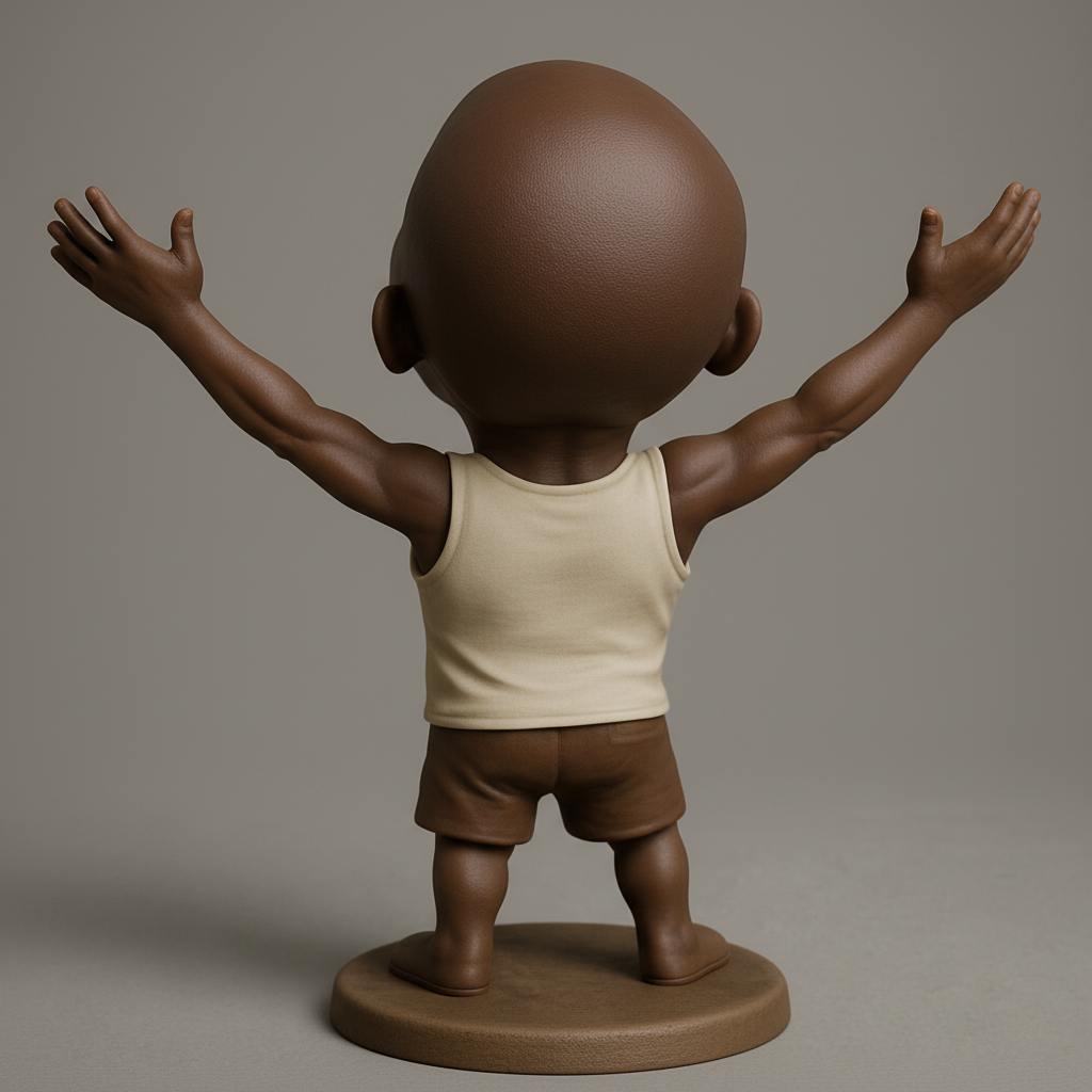 face to 3d model ai-3D portrait printing from photo_Pure Joy Character: Embrace Happiness 3D Print