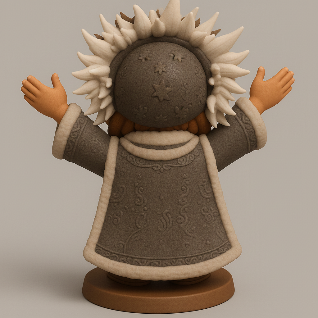 face anatomy 3d model-create 3d face model from photo_Joyful Character Figurine for Print