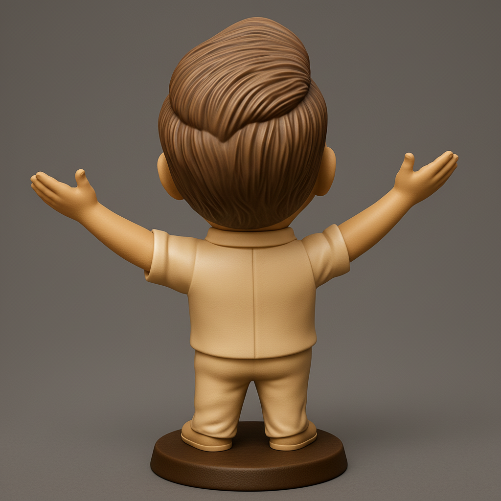 face anatomy 3d model-create 3d face model from photo_Embrace Joy: Open Arms Celebration Figure