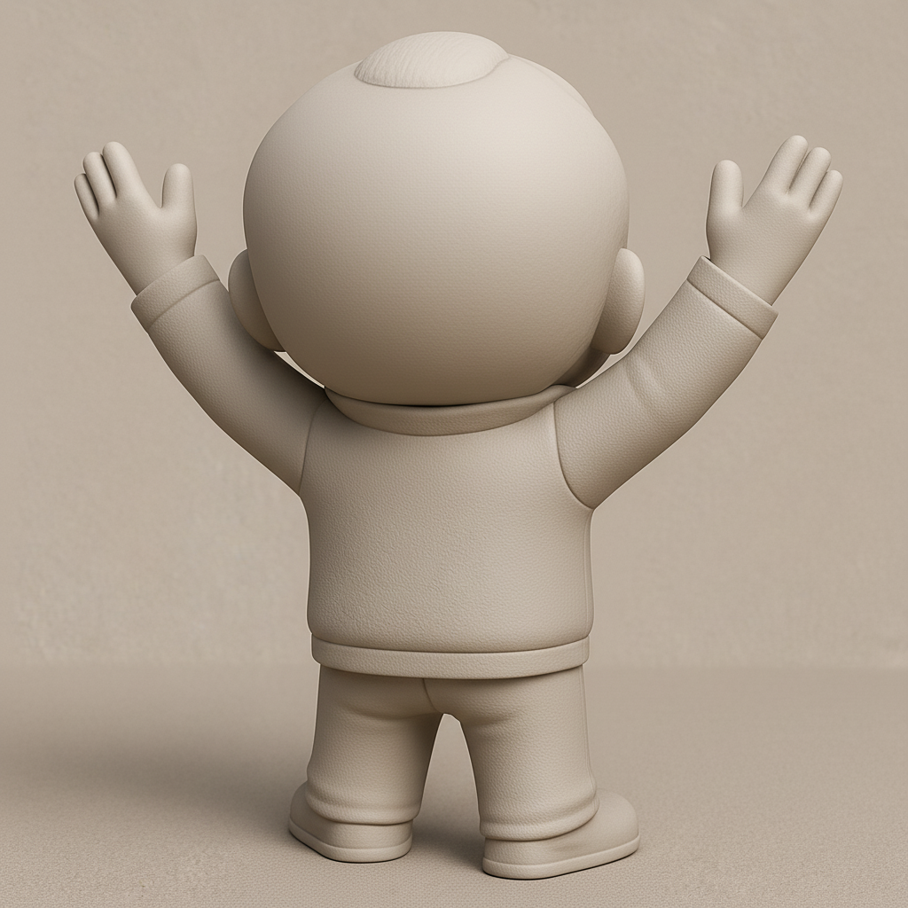 face to 3d model ai-3D portrait printing from photo_The Happy Hello Guy! Print Your Own Joyful Figurine