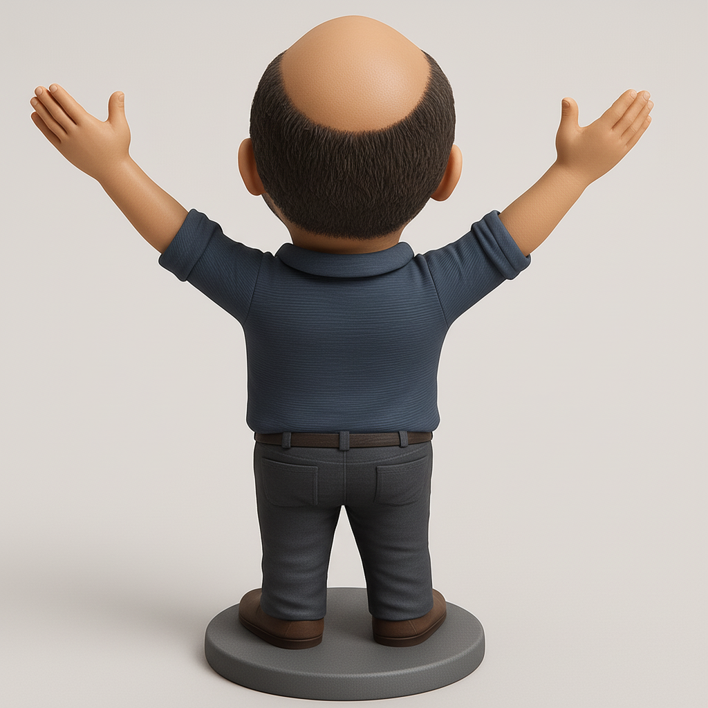 face to 3d model ai-3D portrait printing from photo_Uplifting Bobblehead: Celebrate Every Victory!