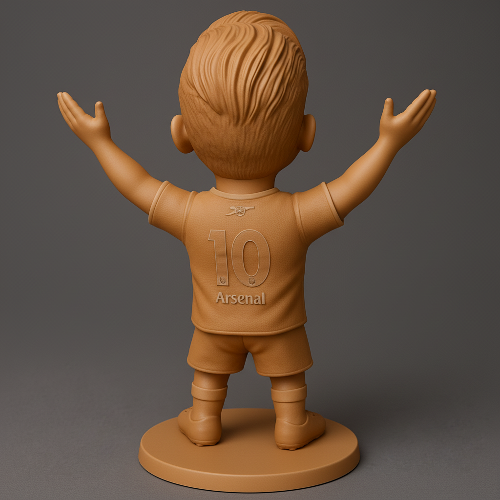 face anatomy 3d model-create 3d face model from photo_Arsenal Fan Celebration Bobblehead - Print & Cheer!