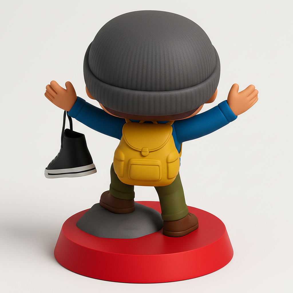 face to 3d model ai-3D portrait printing from photo_THE BLOCK Adventurer: Dynamic Funko Pop Style Figure