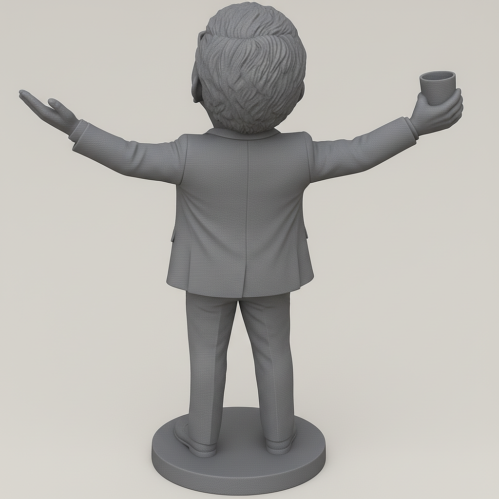 face anatomy 3d model-create 3d face model from photo_Joyful Figure with Drink - Perfect for Celebrations!