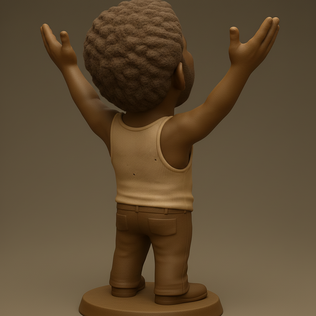 face anatomy 3d model-create 3d face model from photo_Uplifting 'Arms Wide Open' Figurine - Print Pure Joy!