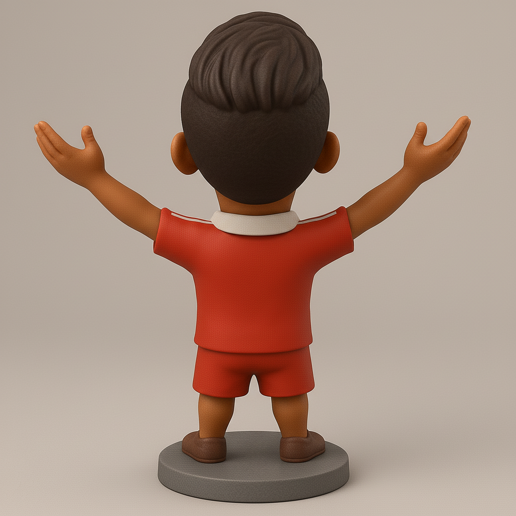 face anatomy 3d model-create 3d face model from photo_Joyful Soccer Kid 3D Model