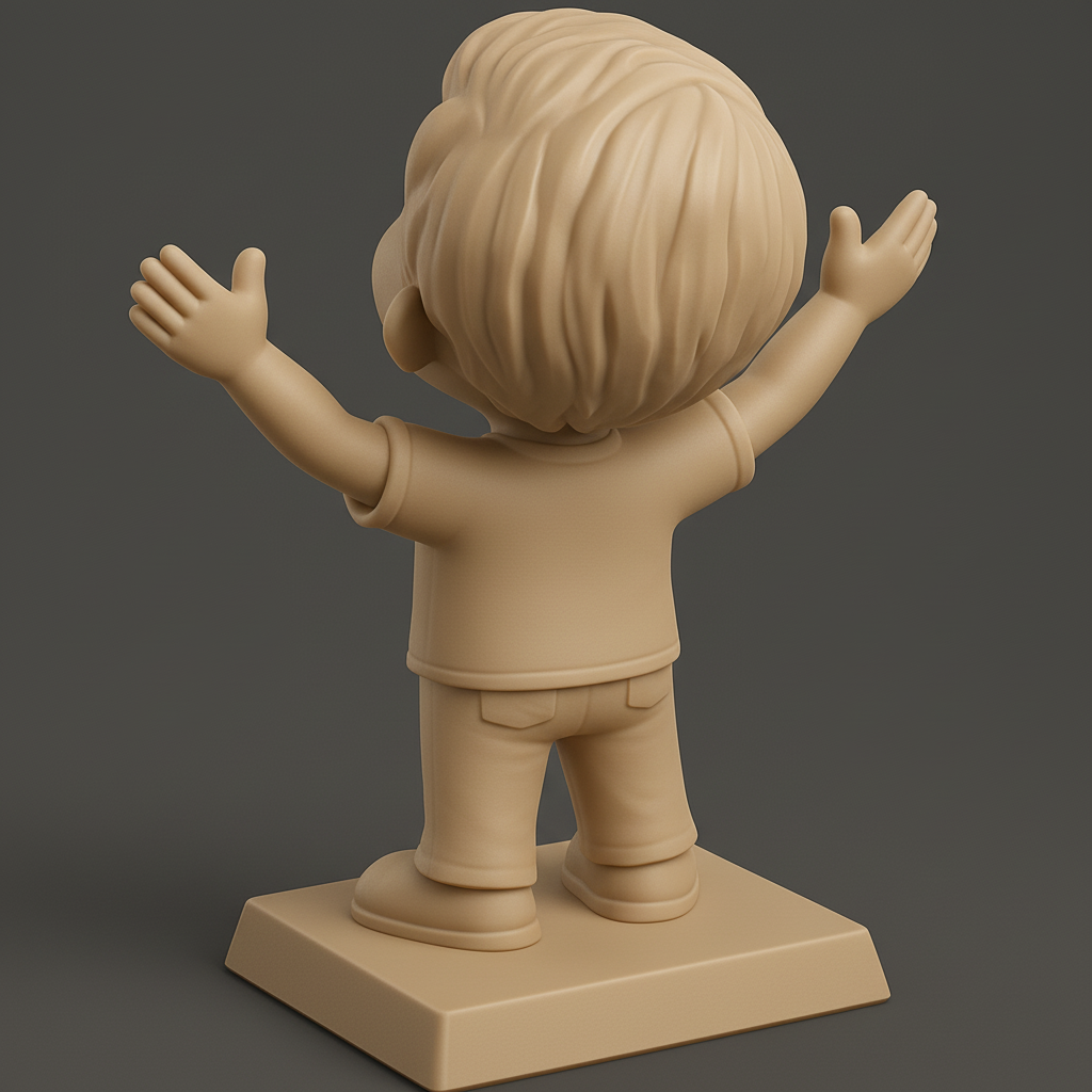 silhouette 3d printer maker-3d portrait printing_Happy Bryan Customizable 3D Print - Personalized Gift