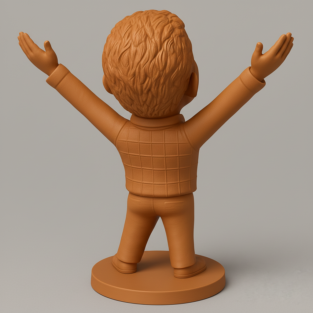 face anatomy 3d model-create 3d face model from photo_Embrace Joy: Uplifting Figure with Open Arms