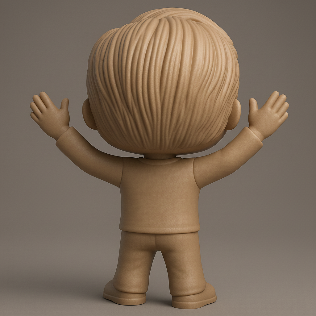 face anatomy 3d model-create 3d face model from photo_Print Your Own Happy Boy: Adorable Desk Decor!