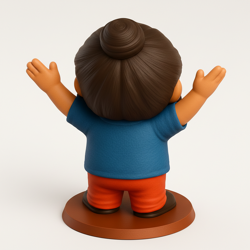 face to 3d model ai-3D portrait printing from photo_Joyful Bearded Man Figurine - Perfect Desk Buddy!