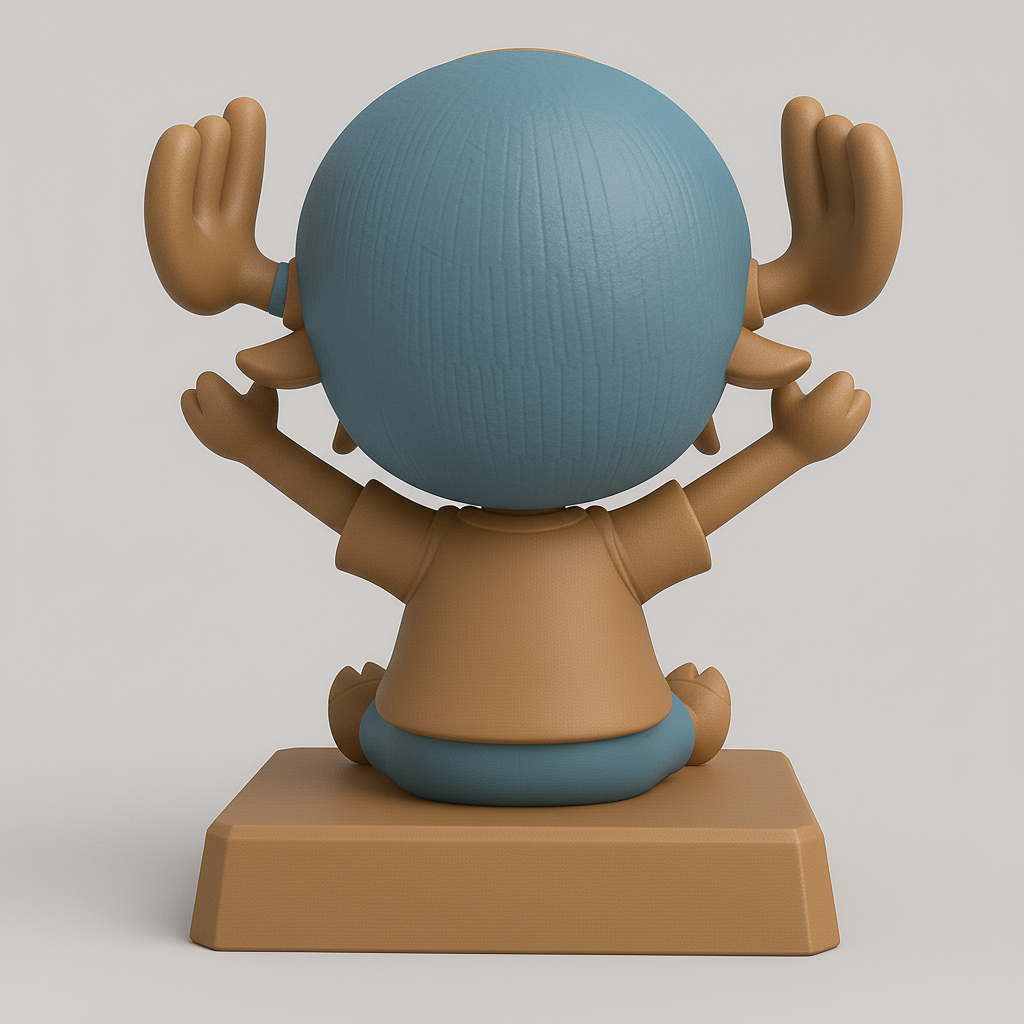 silhouette 3d printer maker-3d portrait printing_Charming Chopper Figure from One Piece