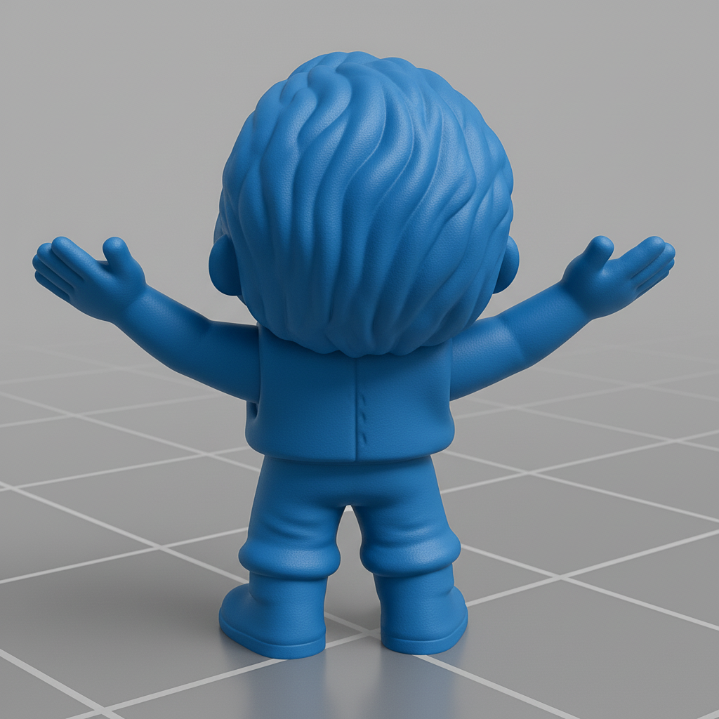 face to 3d model ai-3D portrait printing from photo_Spread Joy! Easy-Print Happy Hugging Boy Figurine