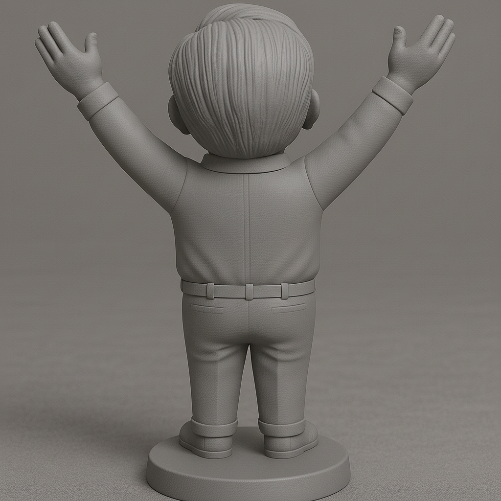 silhouette 3d printer maker-3d portrait printing_Joyful Celebration Figurine