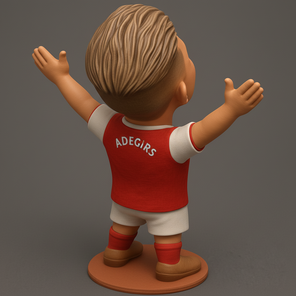 face anatomy 3d model-create 3d face model from photo_Arsenal Fan Joy Figurine: Score a Win on Your Printer!