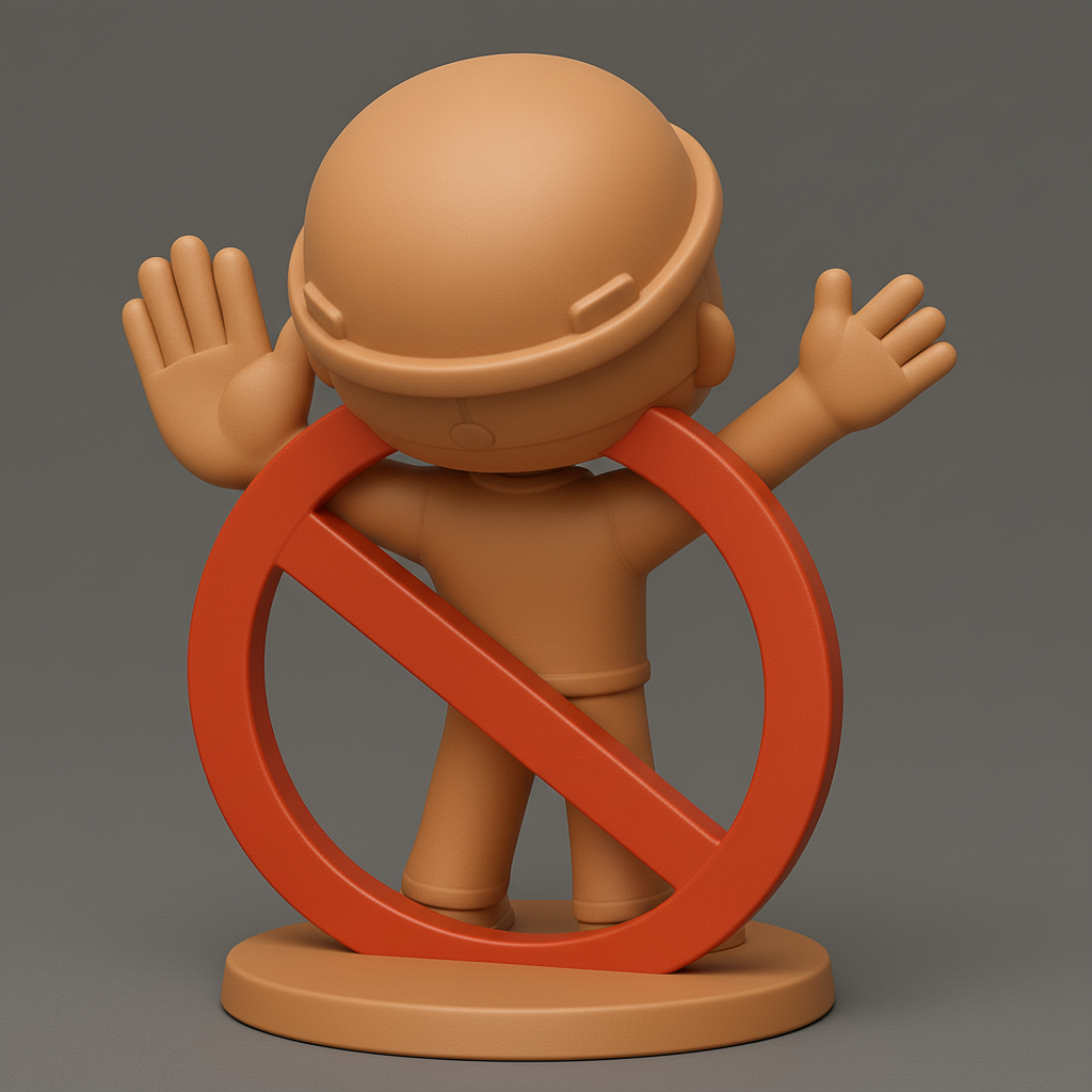 face to 3d model ai-3D portrait printing from photo_Smiley Safety Buddy: Peace & Protection Desk Art