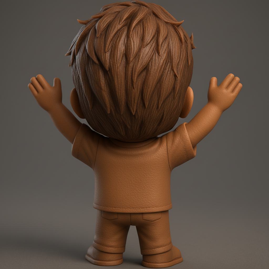 face anatomy 3d model-create 3d face model from photo_Uplifting Happy Guy Desktop Figurine