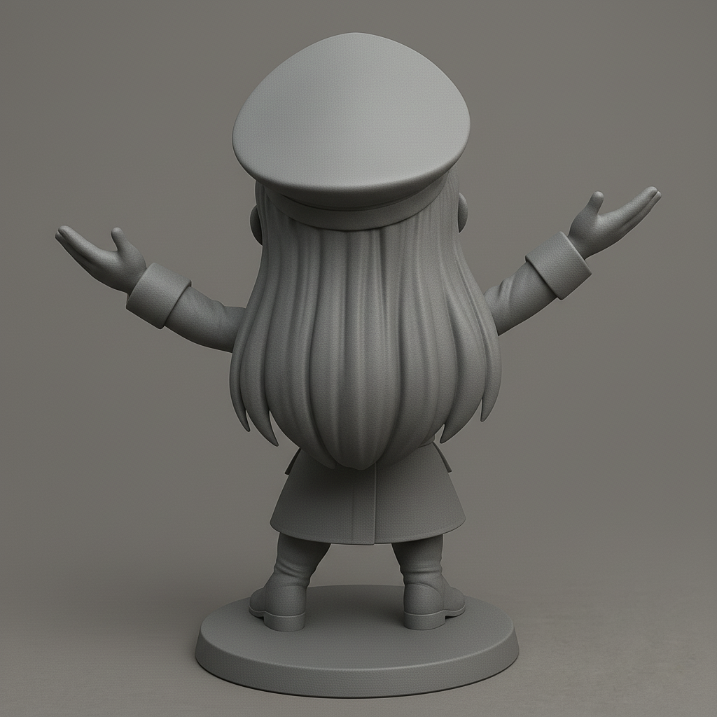 face anatomy 3d model-create 3d face model from photo_Charming Commander Figure for Your Collection