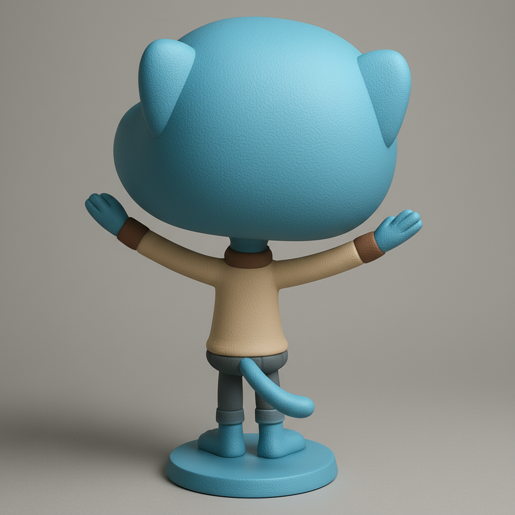 face anatomy 3d model-create 3d face model from photo_Cheerful Cat Character 3D Model