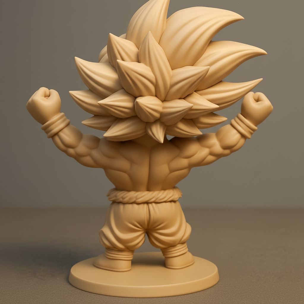face to 3d model ai-3D portrait printing from photo_Print Chibi Goku: Unleash Joy & Power on Your Shelf!