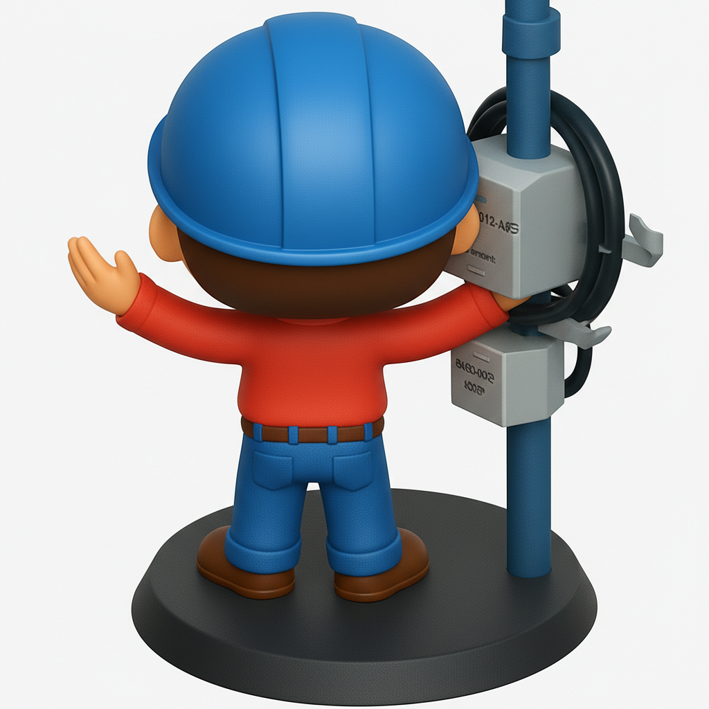 face to 3d model ai-3D portrait printing from photo_Smiling Tech Pal Figurine: Desk Companion & Organizer