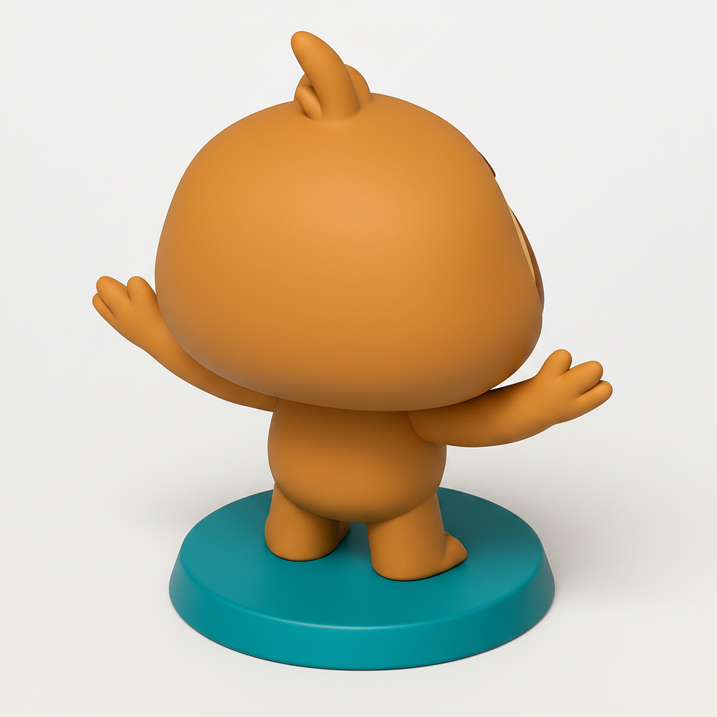 face anatomy 3d model-create 3d face model from photo_Happy Sloth Buddy Figurine - Adorable Desk Decor Print