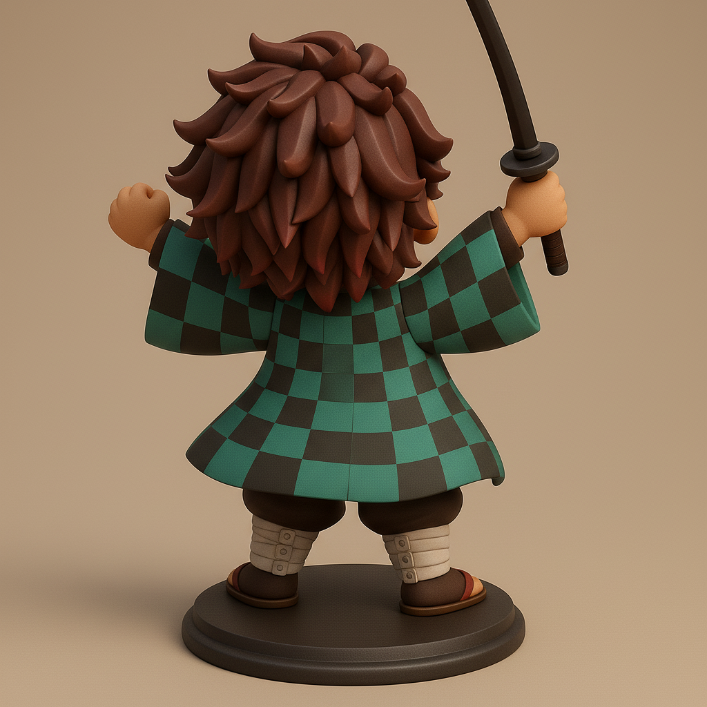 silhouette 3d printer maker-3d portrait printing_Tanjiro Kamado