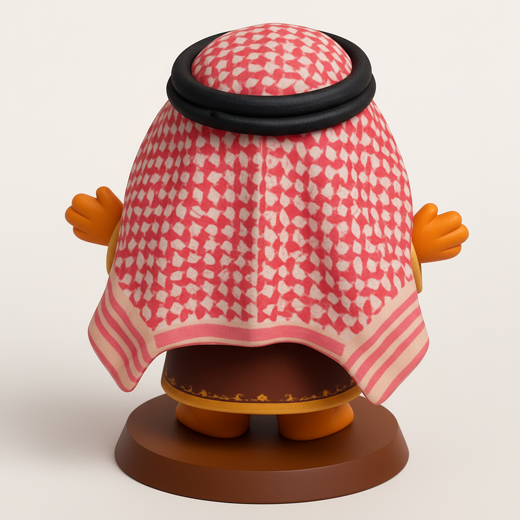 face to 3d model ai-3D portrait printing from photo_Chic Arabic Cat Collectible Statue