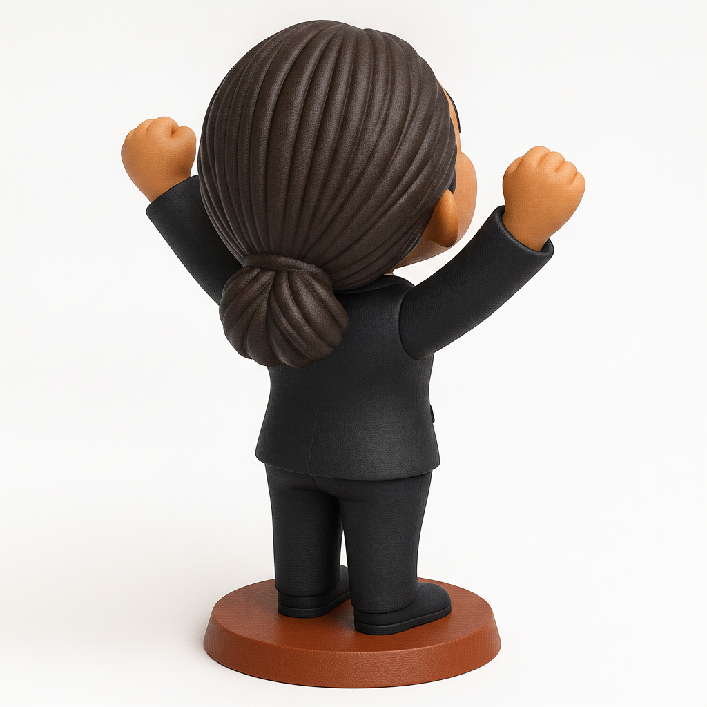 face to 3d model ai-3D portrait printing from photo_Victorious Executive Desk Buddy