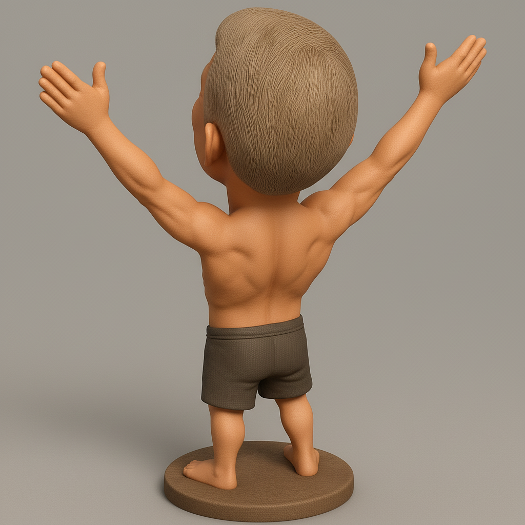 face anatomy 3d model-create 3d face model from photo_Radiant Joy Bobblehead: Celebrate Success