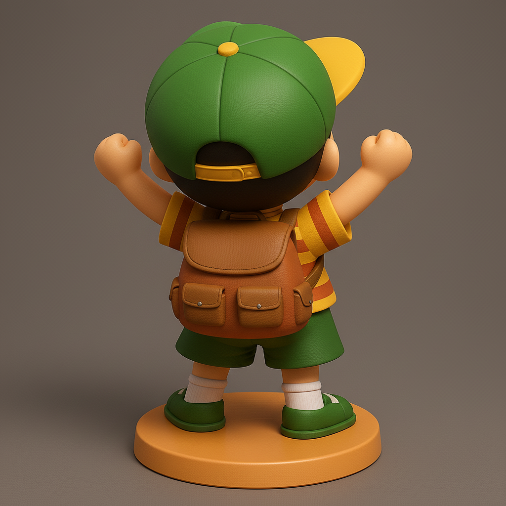 face anatomy 3d model-create 3d face model from photo_Cheerful Adventure Buddy 3D Model