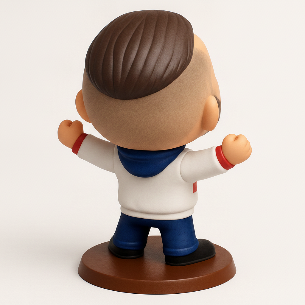 face to 3d model ai-3D portrait printing from photo_Paris Fan Chibi Figure 