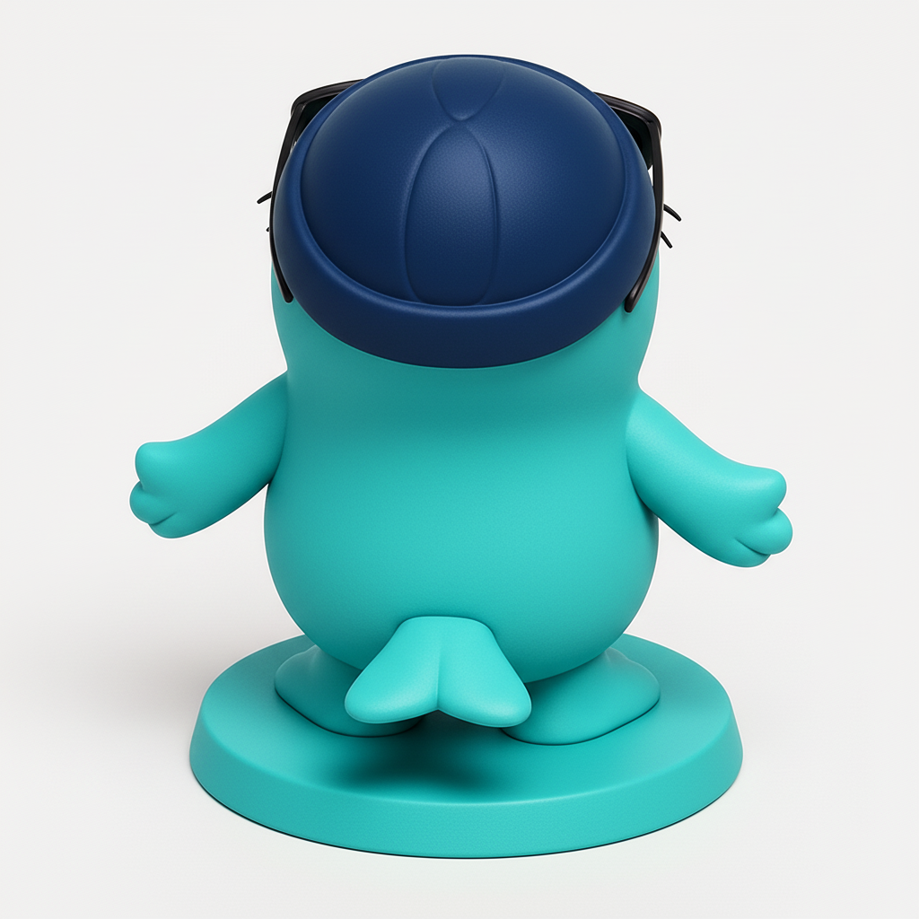 face anatomy 3d model-create 3d face model from photo_Cool Walrus Figurine: Ocean Vibes Decor