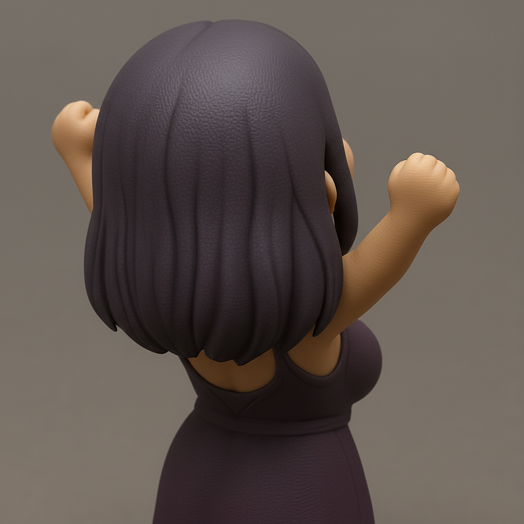 face to 3d model ai-3D portrait printing from photo_Monad's Triumph: Joyful Celebration 3D Print