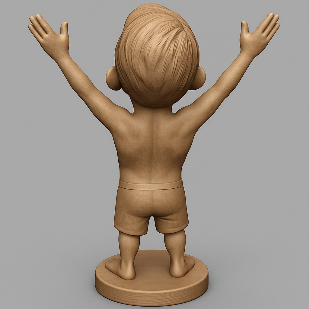 face anatomy 3d model-create 3d face model from photo_Smiling Kid Trophy: A Symbol of Joy & Achievement