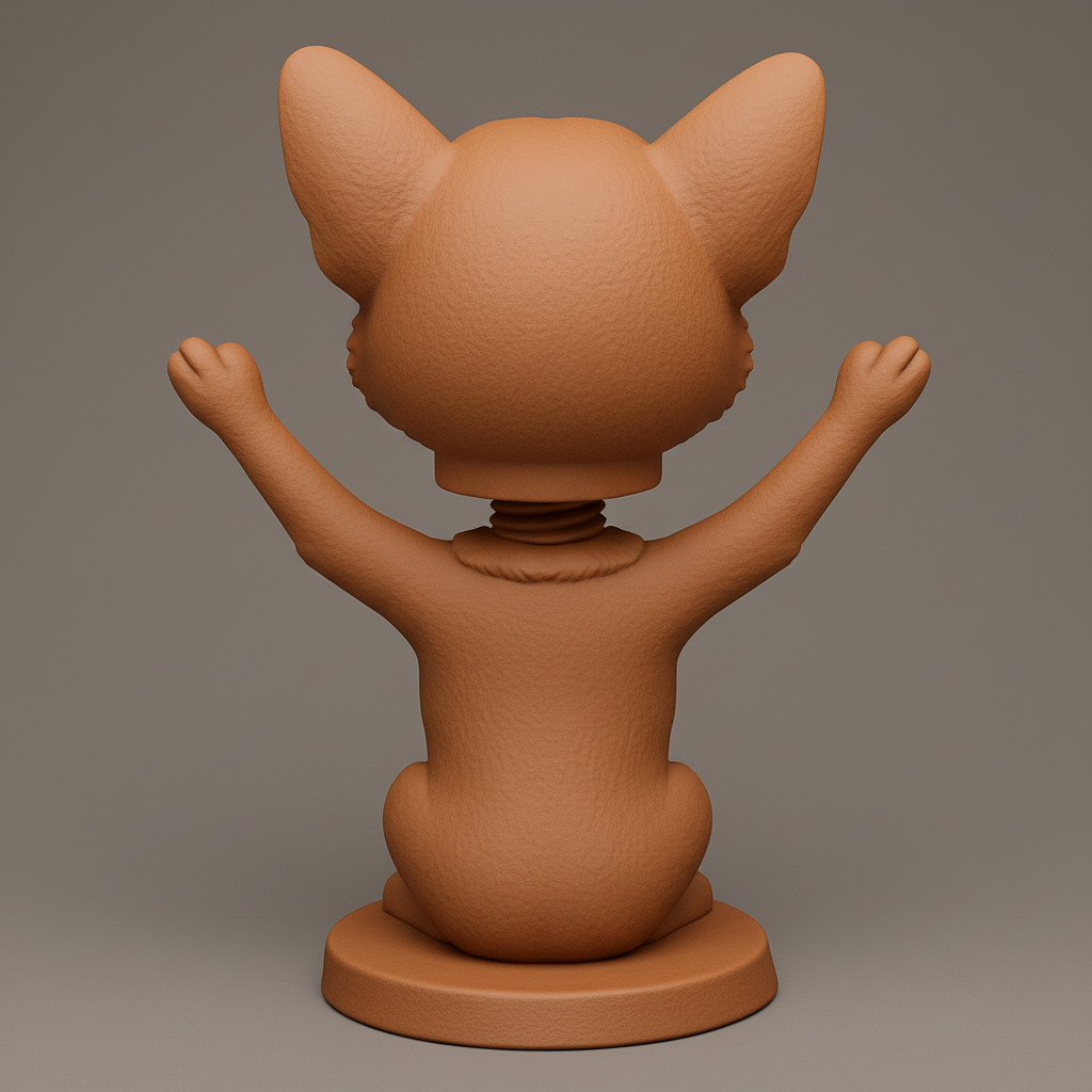 face to 3d model ai-3D portrait printing from photo_Happy Bobble Dog Model - Wobbly Joyful Canine!
