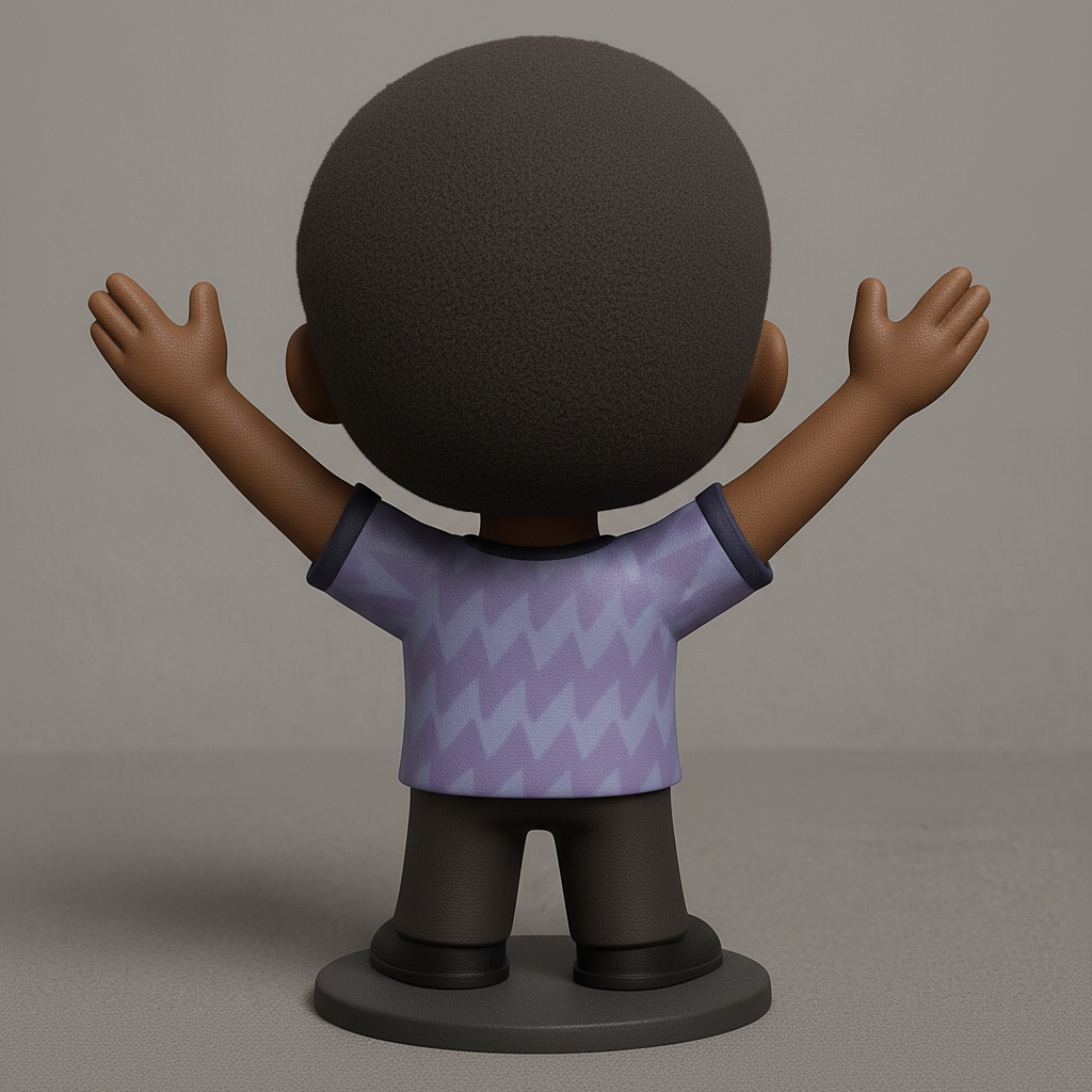 face to 3d model ai-3D portrait printing from photo_Positive Vibe Figurine: Ready to Welcome Happiness