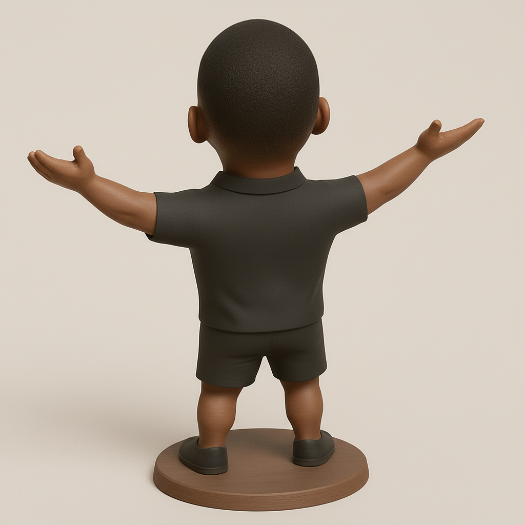 face to 3d model ai-3D portrait printing from photo_Optimistic Bobblehead Decor - A Smile for Any Space