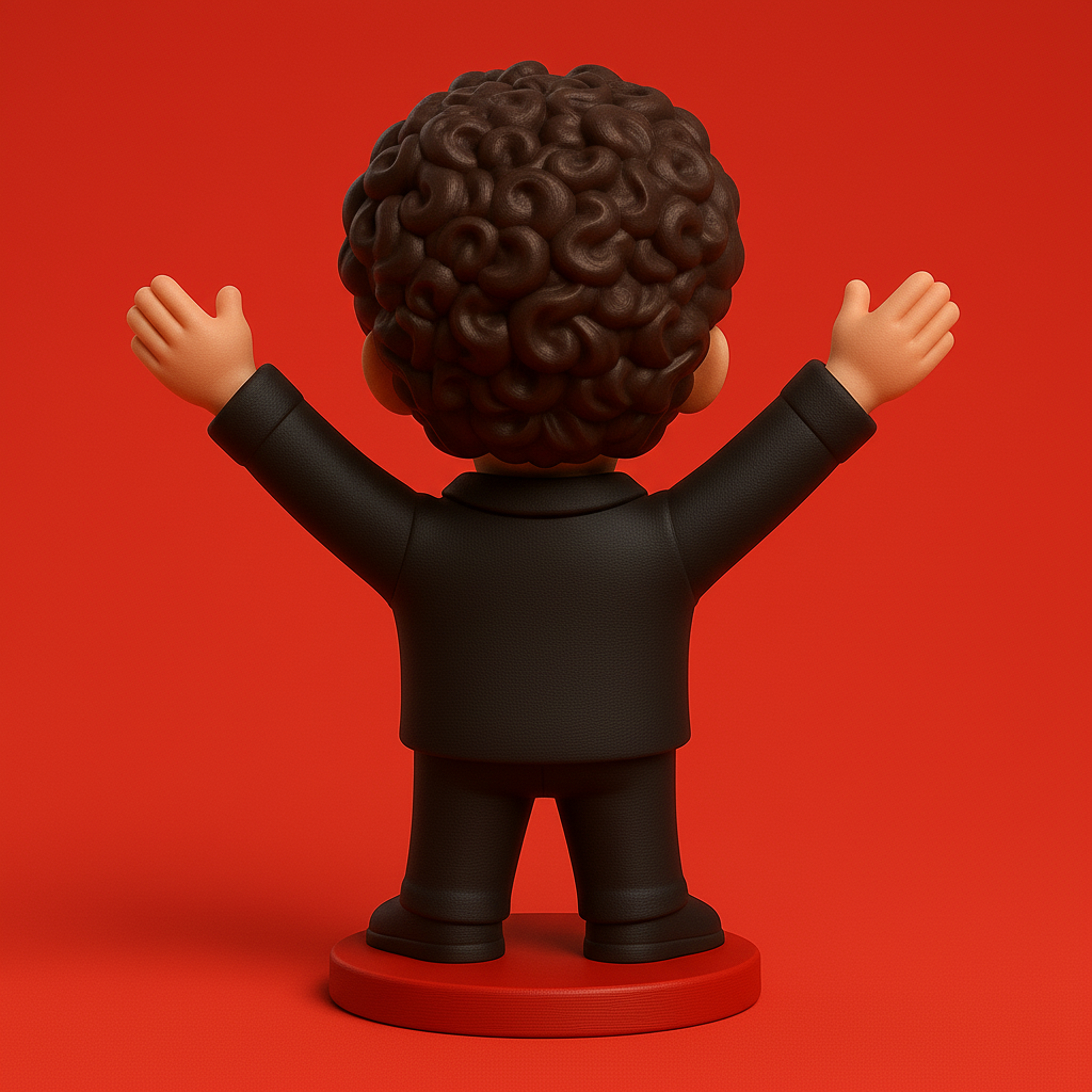 face anatomy 3d model-create 3d face model from photo_Joyful Character Figure for 3D Printing