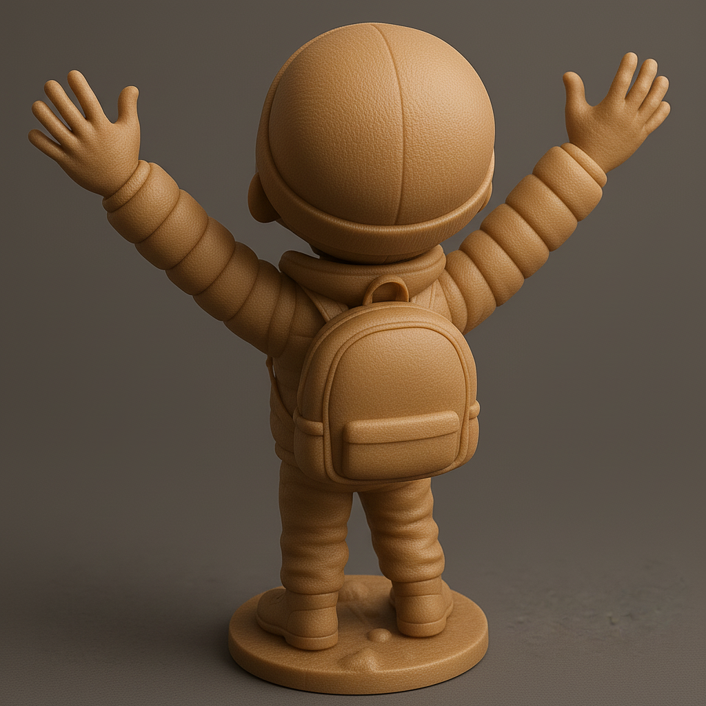 silhouette 3d printer maker-3d portrait printing_Joyful Adventure Kid
