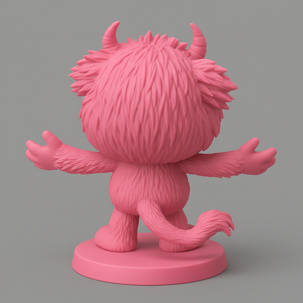 face anatomy 3d model-create 3d face model from photo_Cheerful Monster Figurine