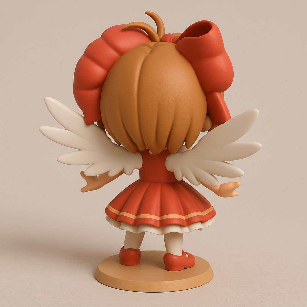 silhouette 3d printer maker-3d portrait printing_Charming Fairy Figurine for 3D Printing