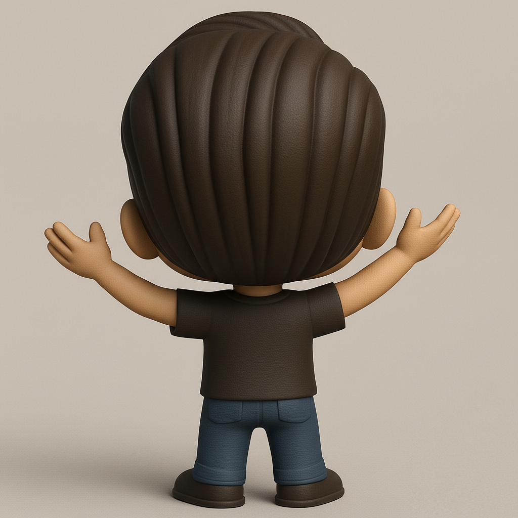 face anatomy 3d model-create 3d face model from photo_Joyful Embrace Figurine: Spread Happiness 3D Print