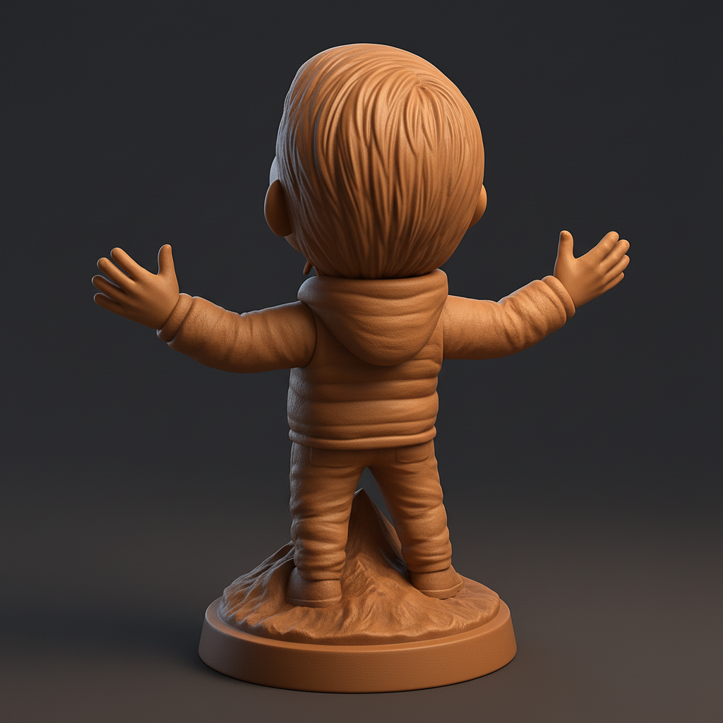 face anatomy 3d model-create 3d face model from photo_Spreading Joy: Little Adventurer Figurine