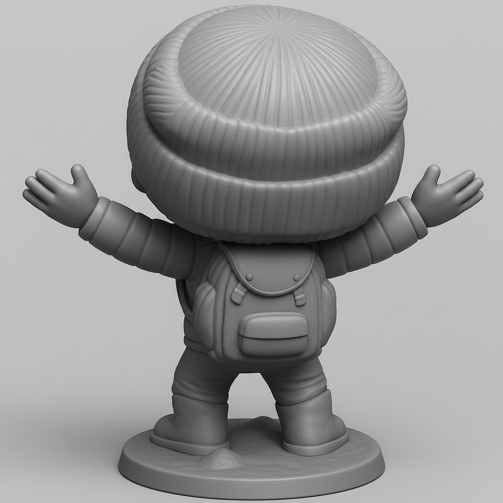 face to 3d model ai-3D portrait printing from photo_Cheerful Adventure Buddy 3D Print - Spread Joy!