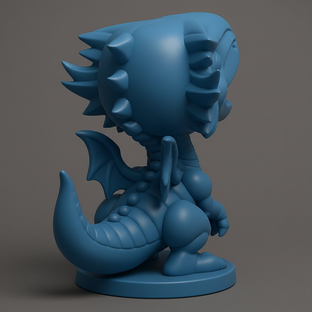 face anatomy 3d model-create 3d face model from photo_Charming Dragon Figurine for Collectors